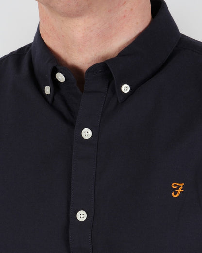 Farah – Brewer – Kurzarmhemd in Marineblau