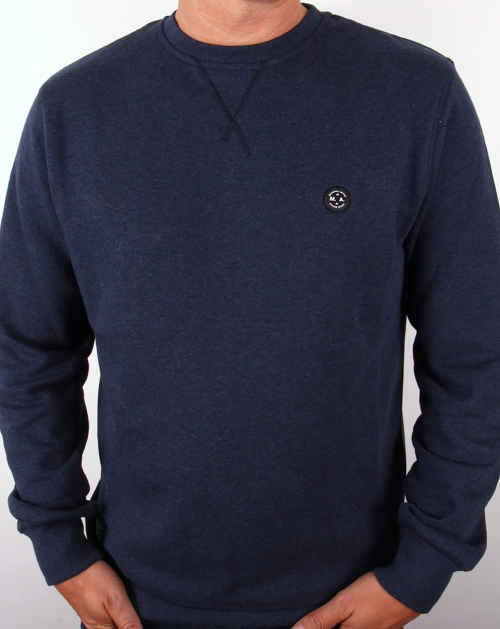 Marshall Artist Sweatshirt mit Rundhalsausschnitt, Marineblau