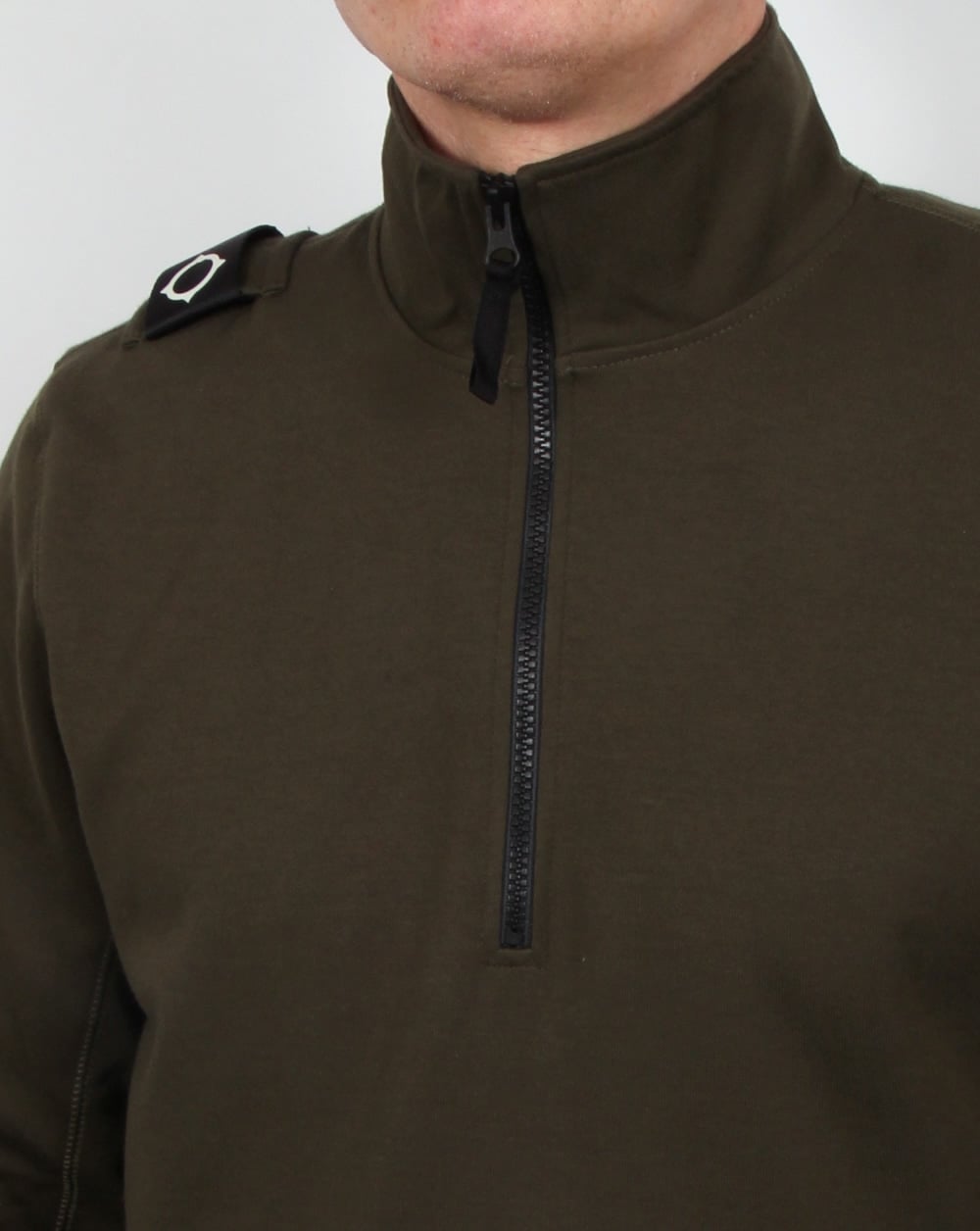 Ma.strum Chaffee Half Zip Sweatshirt Dark Olive