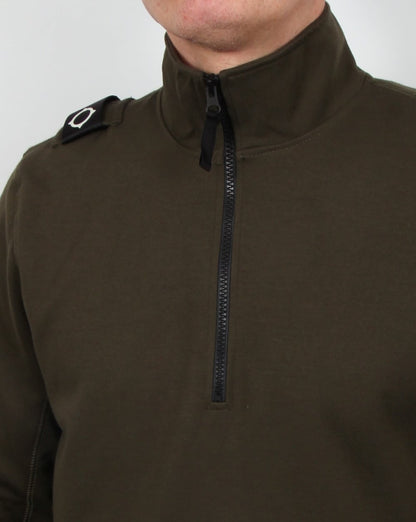 Ma.strum Chaffee Half Zip Sweatshirt Dunkeloliv