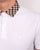 Aquascutum Nathan Check Collar Polo Shirt White
