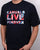 80s Casual Classics Live Forever T Shirt Navy