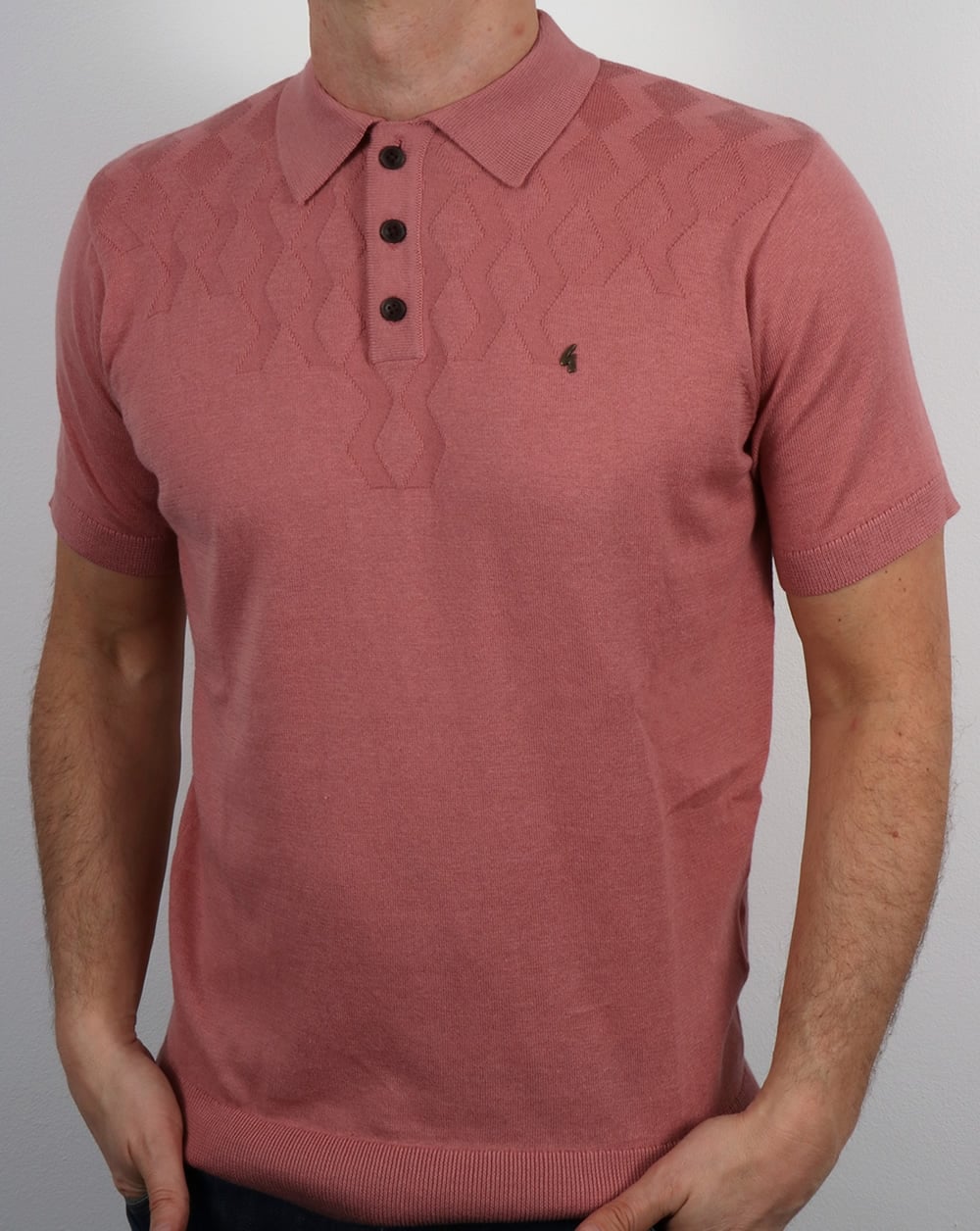 Gabicci Vintage Masso Poloshirt Candy Pink