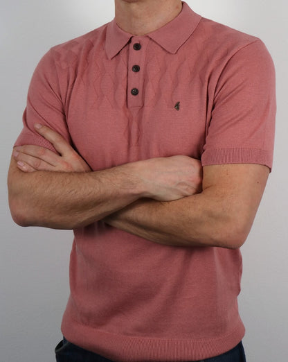 Gabicci Vintage Masso Poloshirt Candy Pink