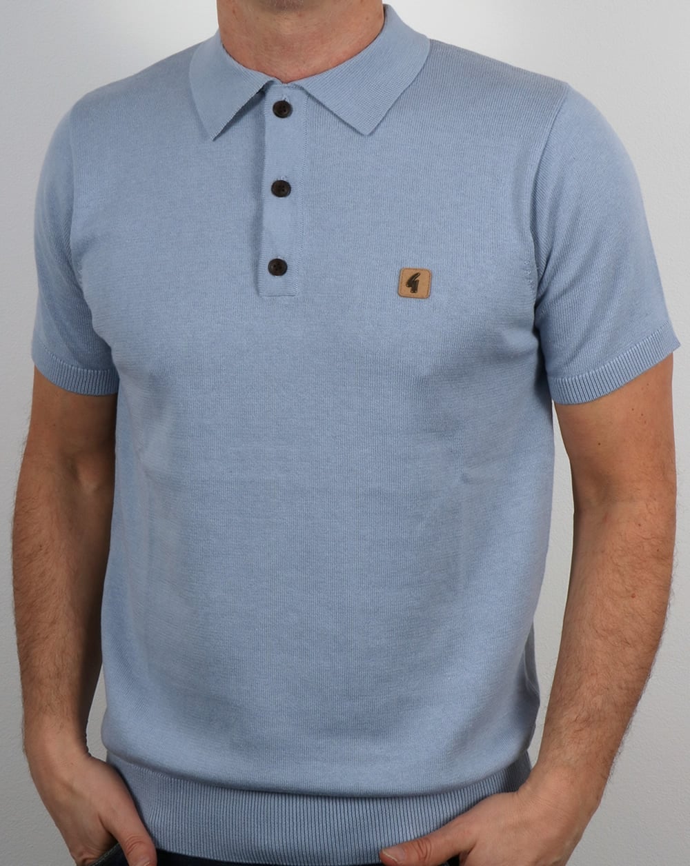 Gabicci Vintage Jackson Poloshirt Hellblau