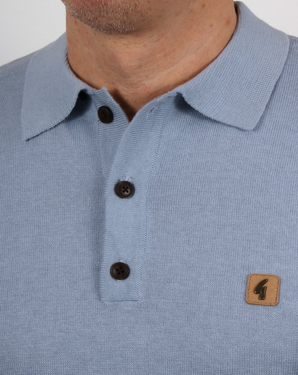 Gabicci Vintage Jackson Poloshirt Hellblau