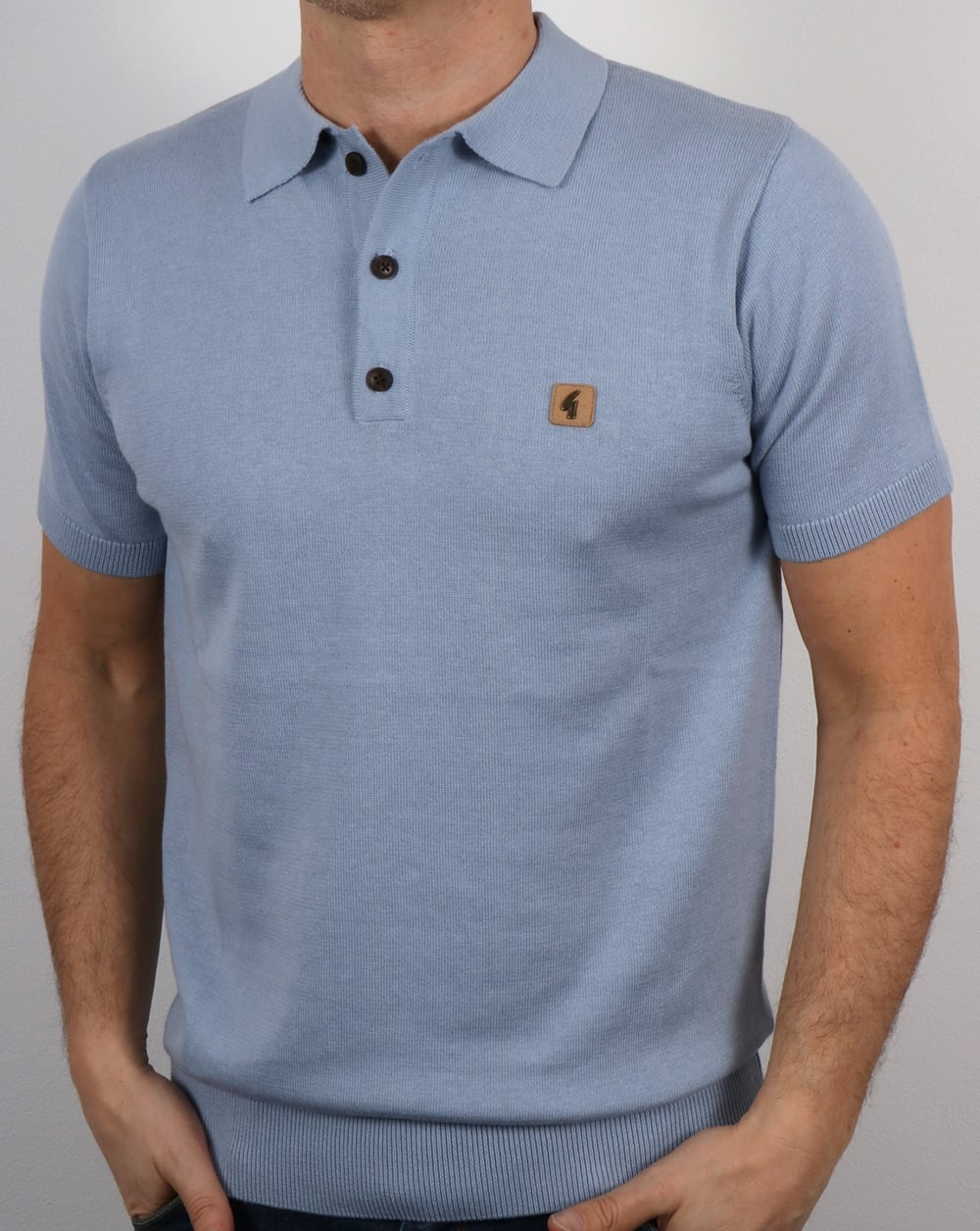 Gabicci Vintage Jackson Poloshirt Hellblau
