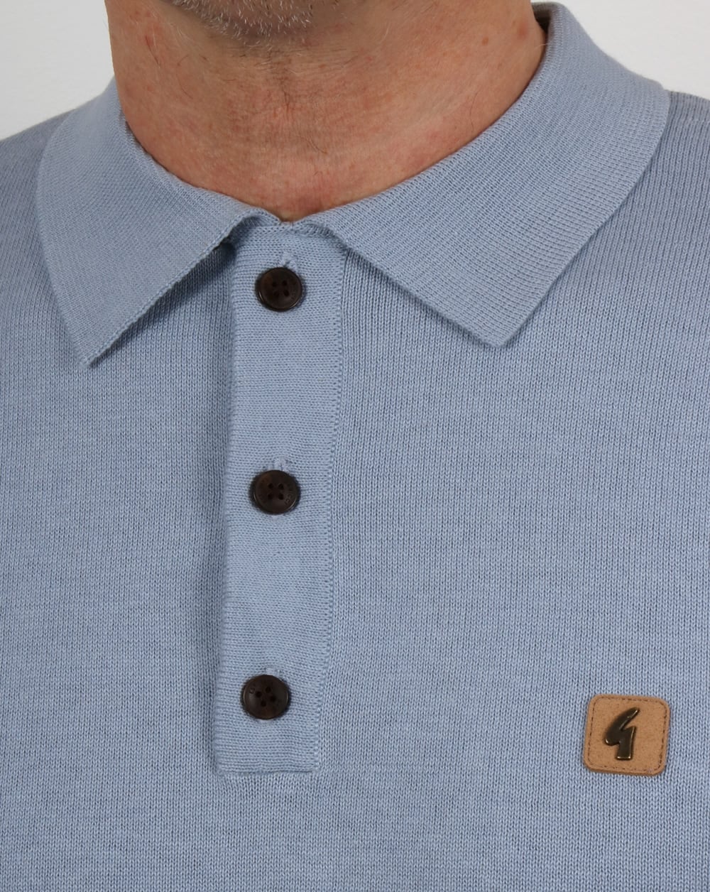 Gabicci Vintage Jackson Poloshirt Hellblau