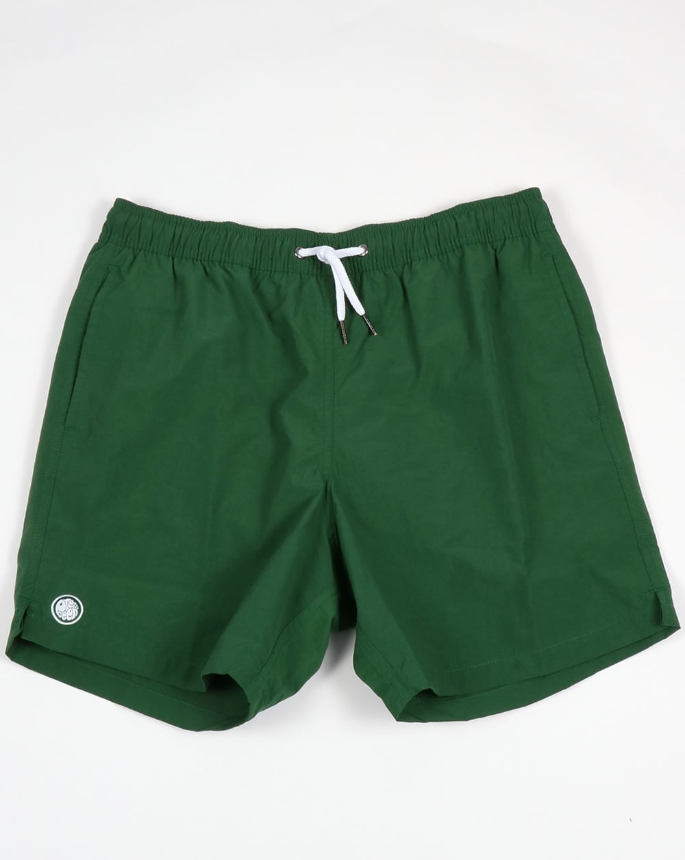 Pretty Green Logo Badeshorts Dunkelgrün