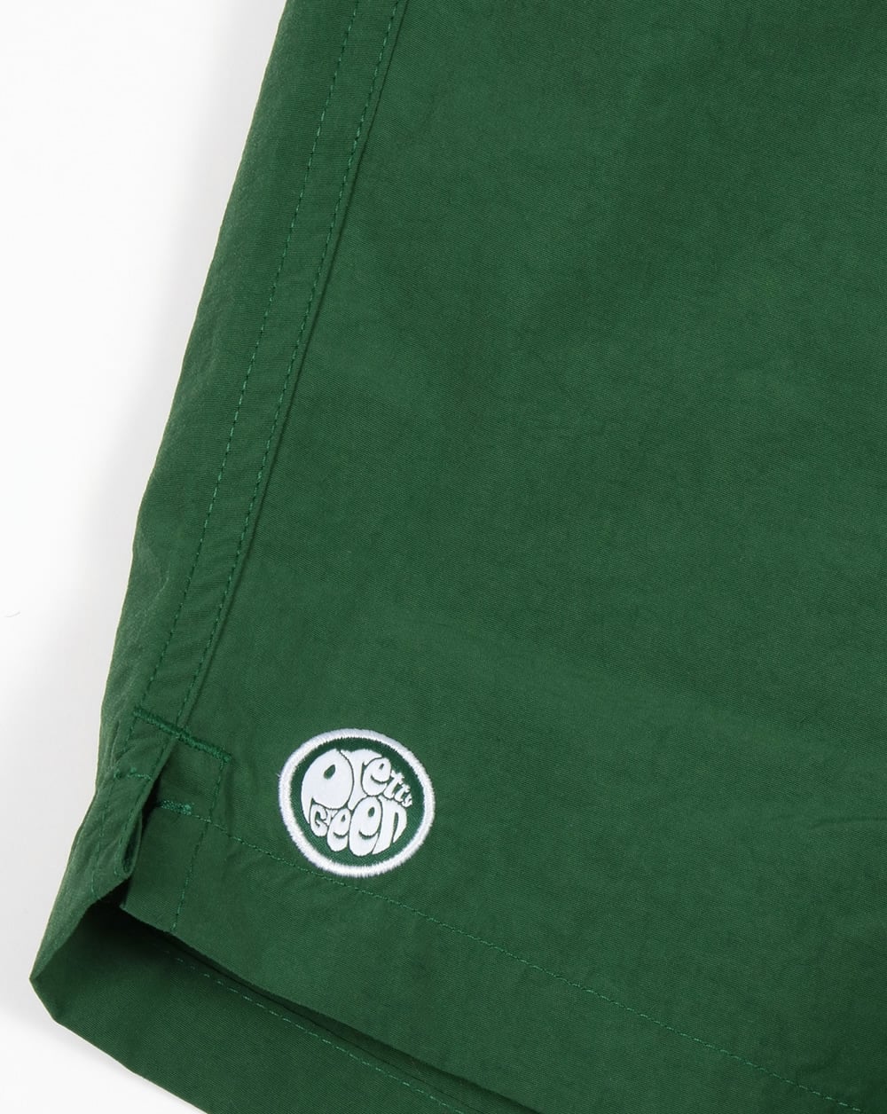 Pretty Green Logo Badeshorts Dunkelgrün