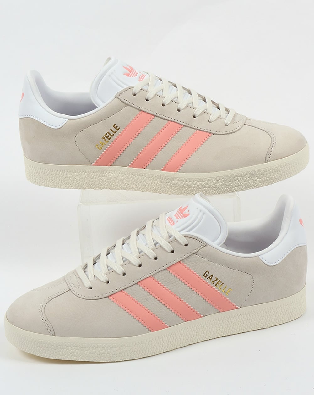 Adidas Gazelle Trainers Chalk White/Light Pink