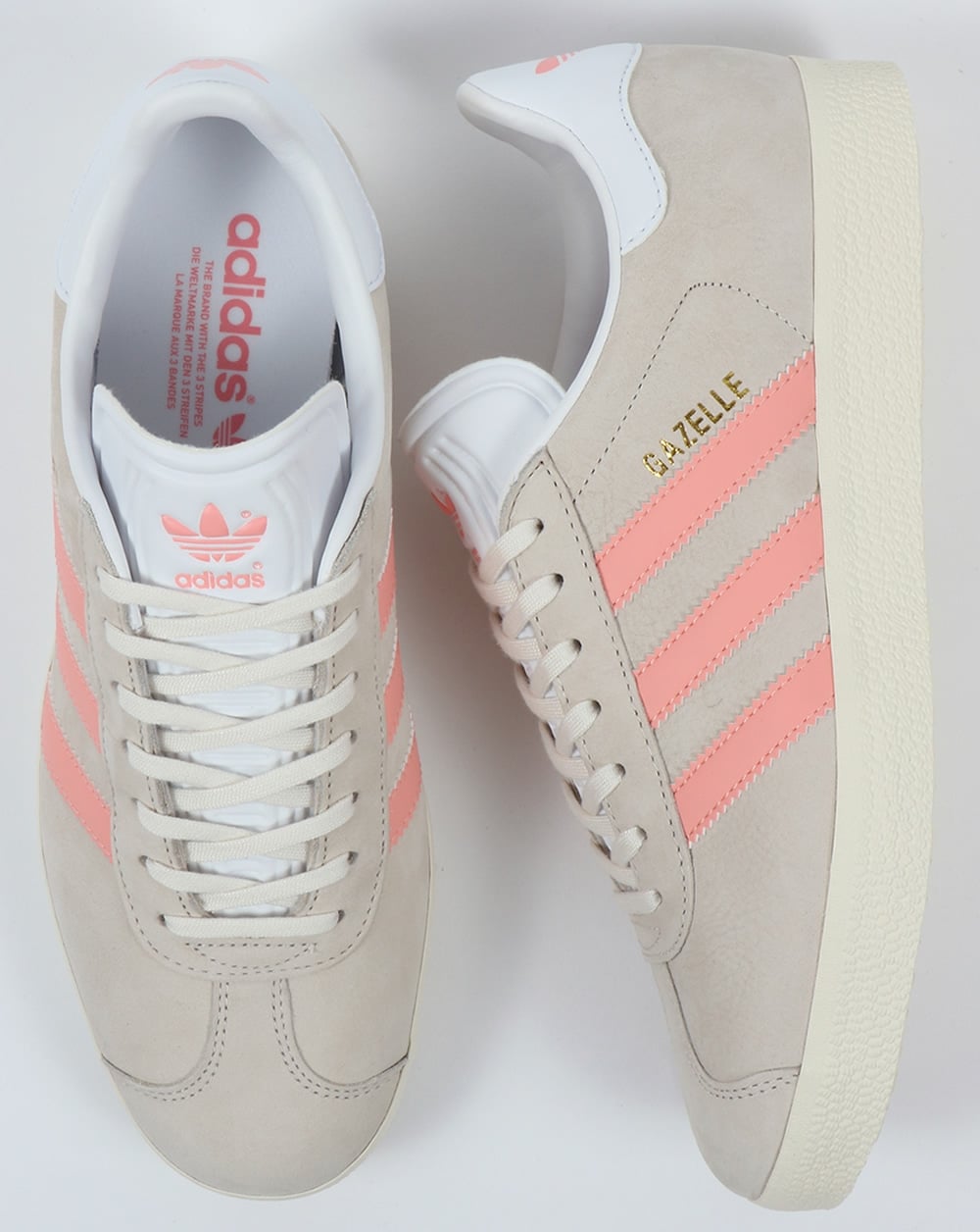 Adidas Gazelle Sneakers Kreideweiß/Hellrosa