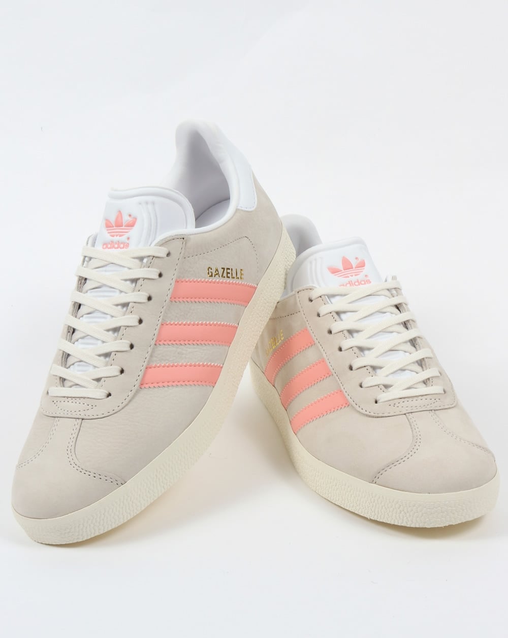 Adidas Gazelle Trainers Chalk White/Light Pink