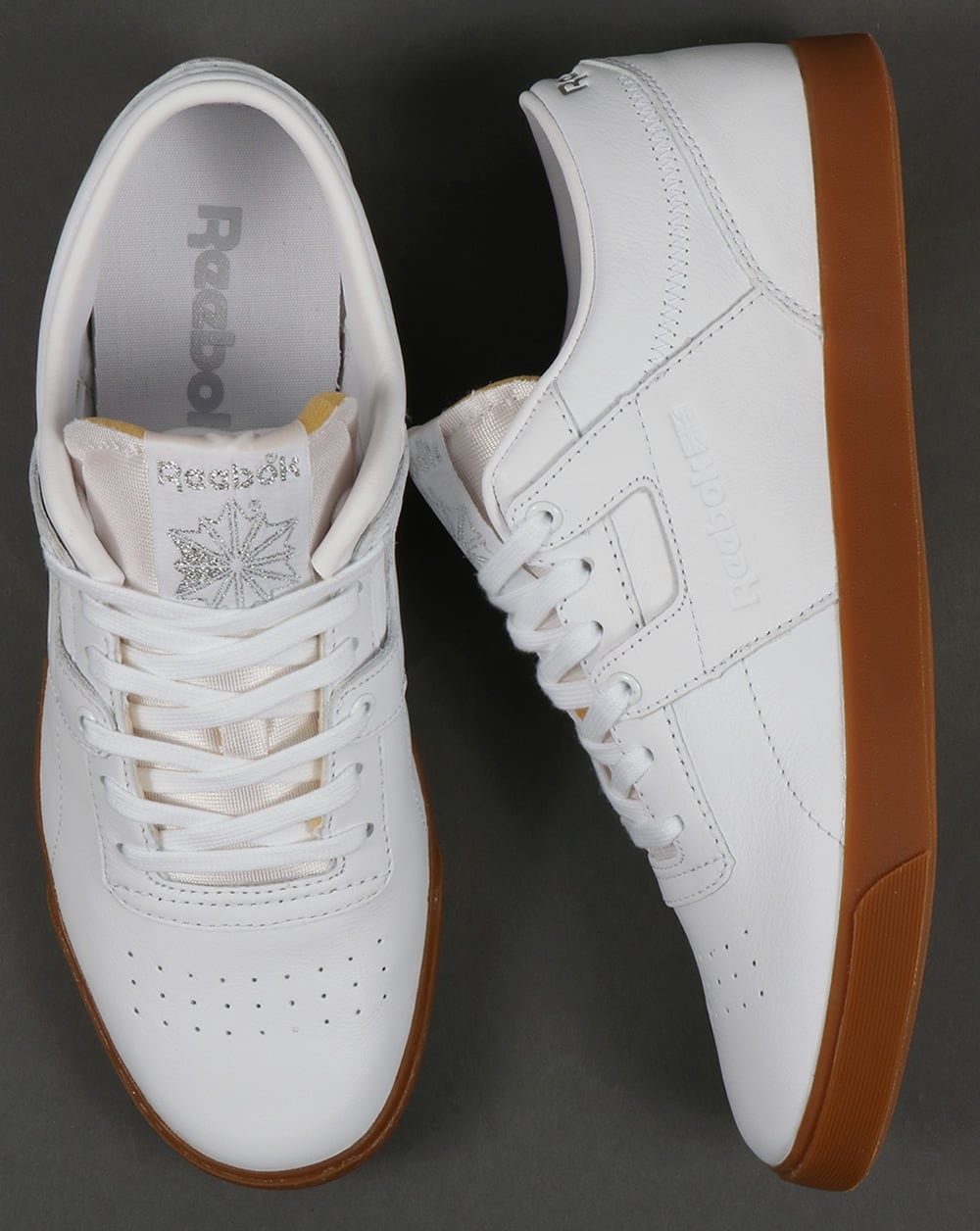 Reebok Workout Low CLN FVS Trainers White/Silver/Gum