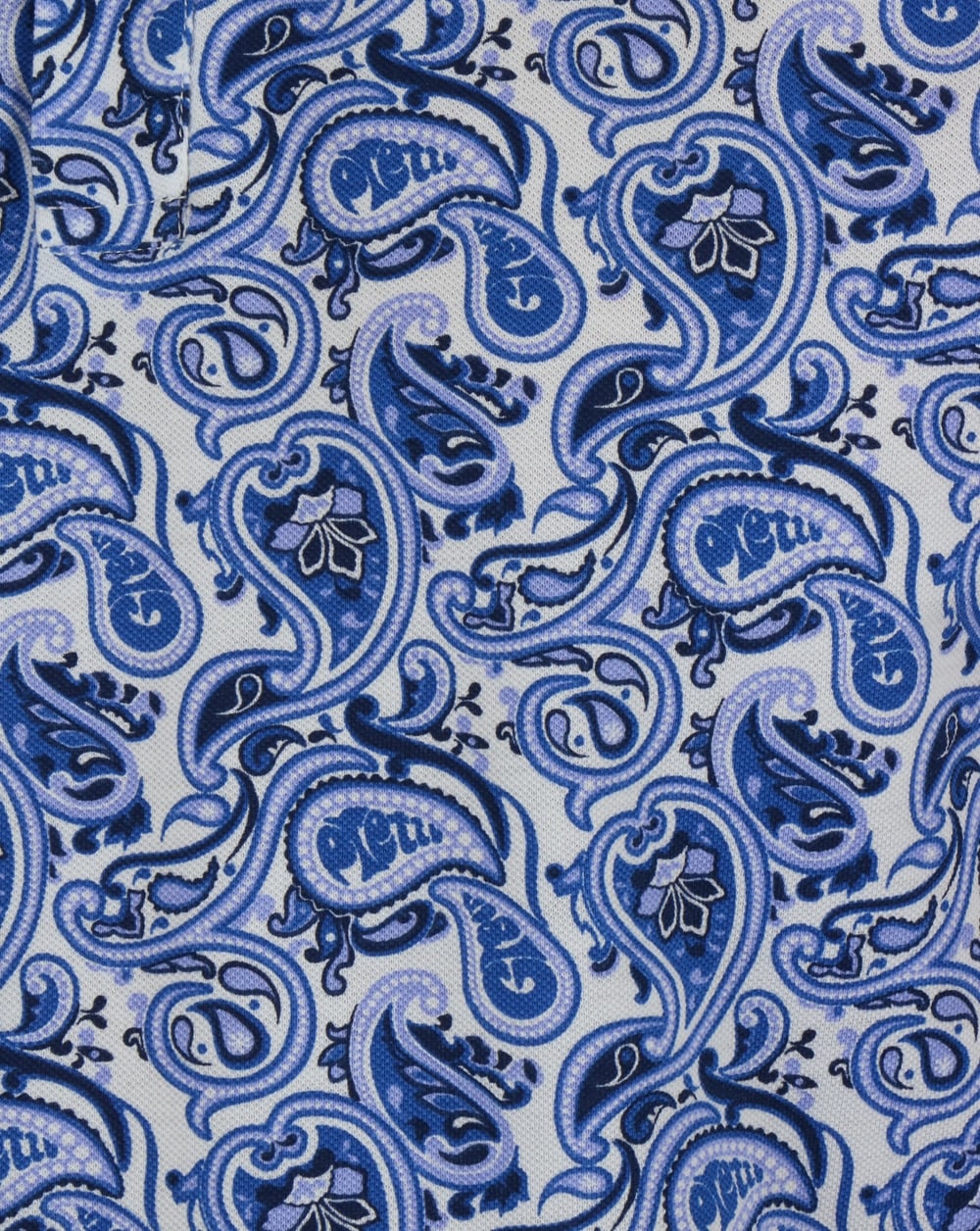 Pretty Green Caversham Paisley Poloshirt Blau