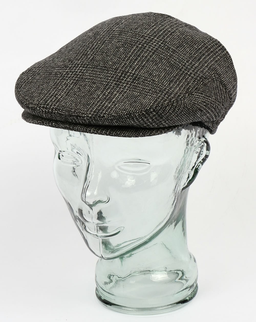 80er Casual Classics Naple Schiebermütze aus reiner Wolle Schwarz