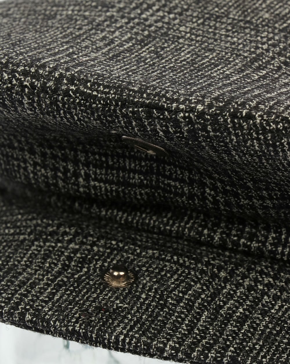 80er Casual Classics Naple Schiebermütze aus reiner Wolle Schwarz