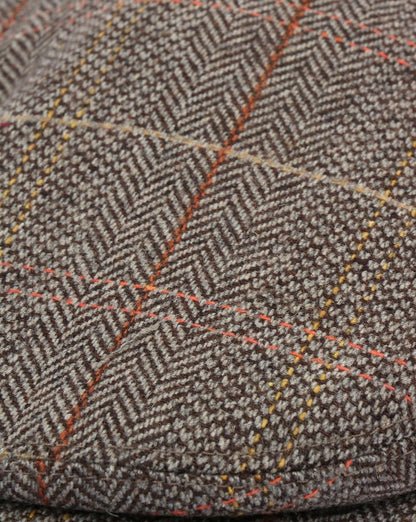 80er Casual Classics Tweed Schiebermütze Braun/Grau
