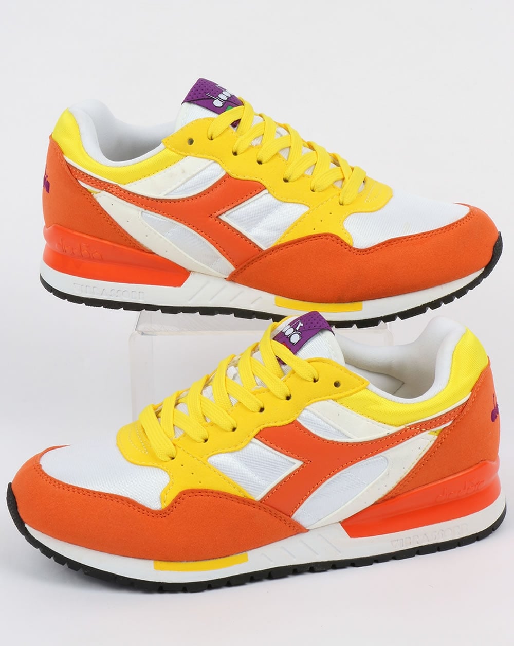 Diadora Intrepid NYL Sneakers Zinnoberrot Orange/Gelb