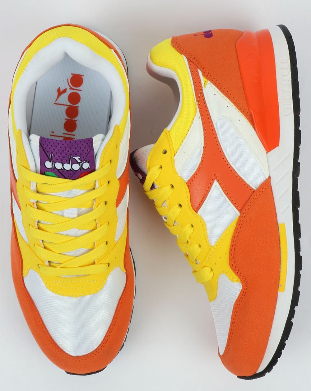 Diadora Intrepid NYL Sneakers Zinnoberrot Orange/Gelb