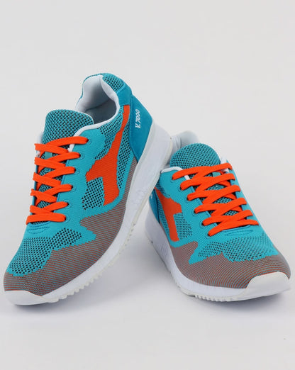 Diadora V7000 Weave Sneakers Cyanblau/Orange