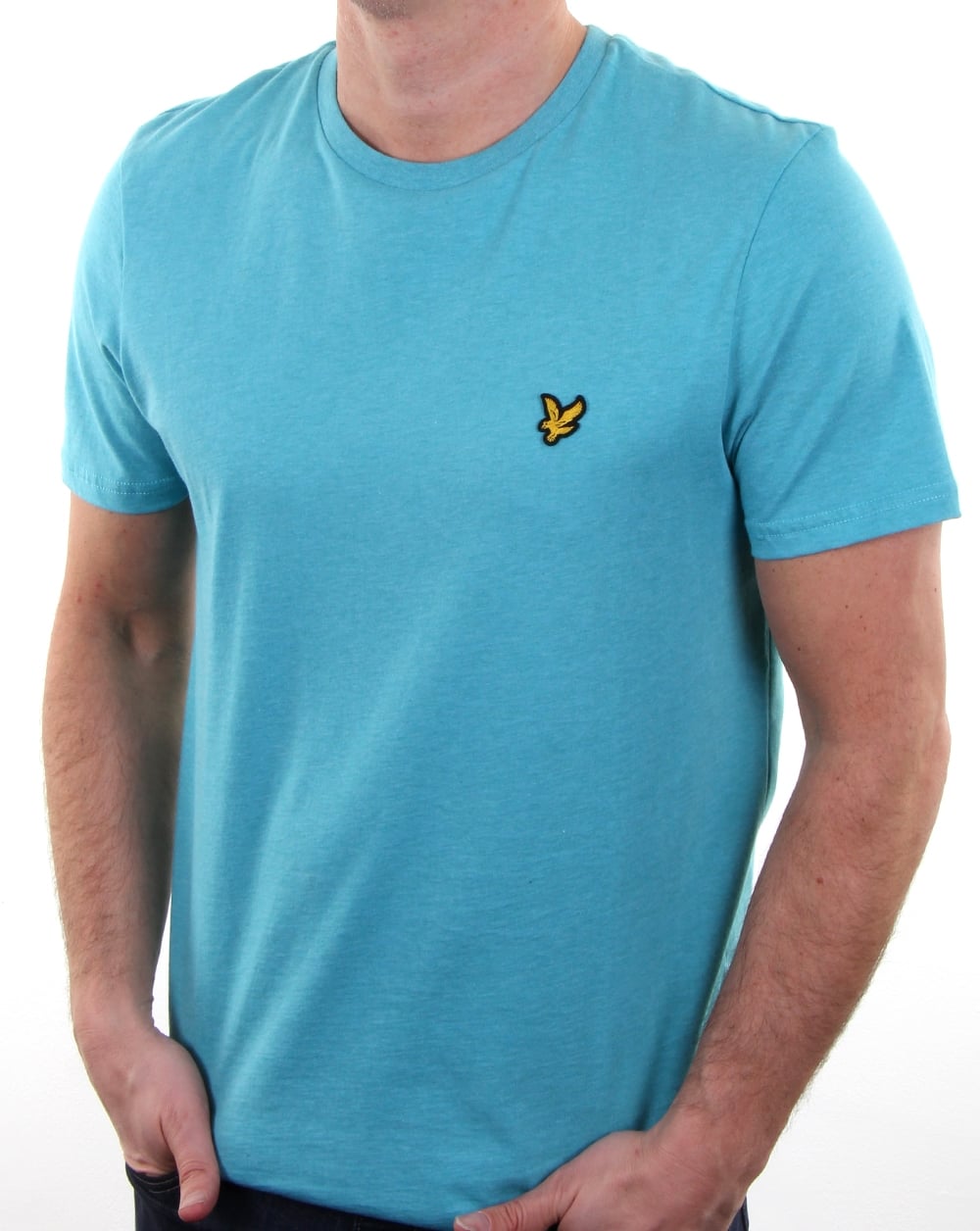 Lyle And Scott – T-Shirt in Aquagrün meliert