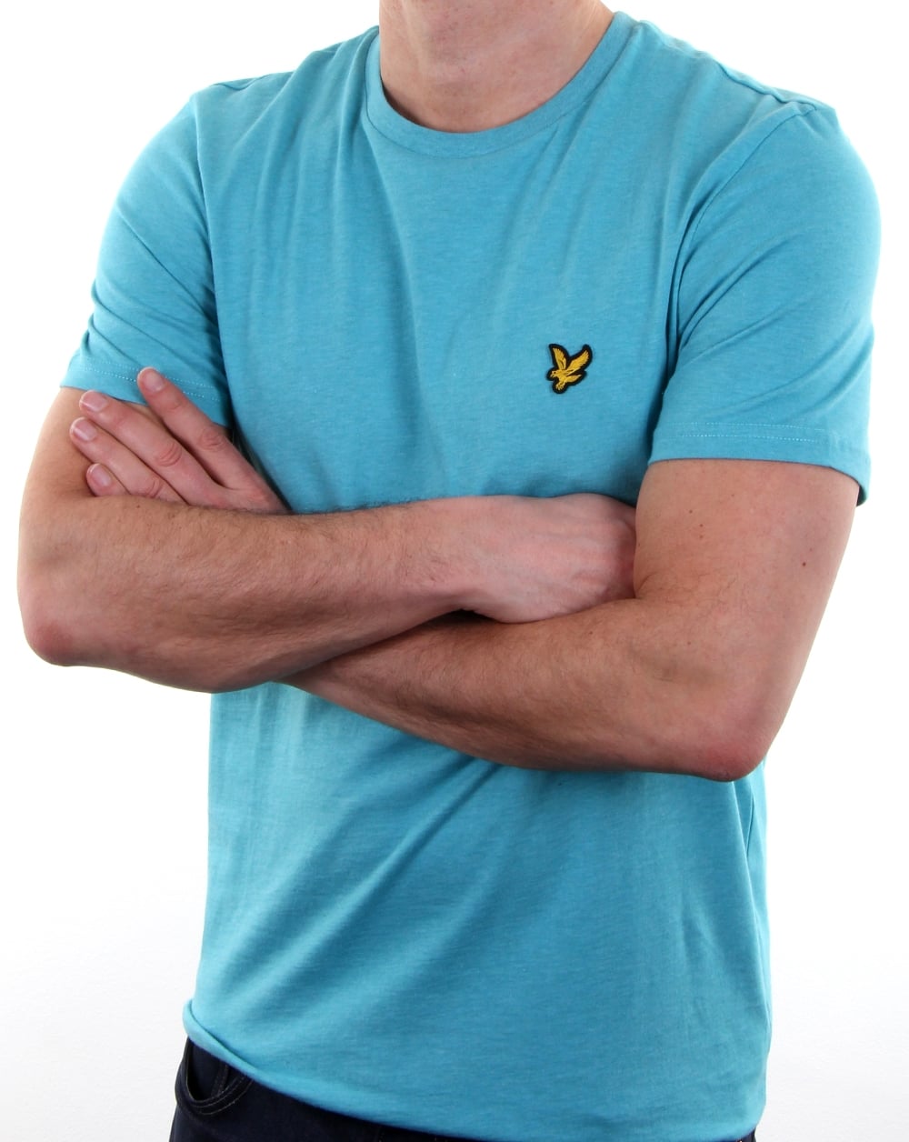 Lyle And Scott – T-Shirt in Aquagrün meliert