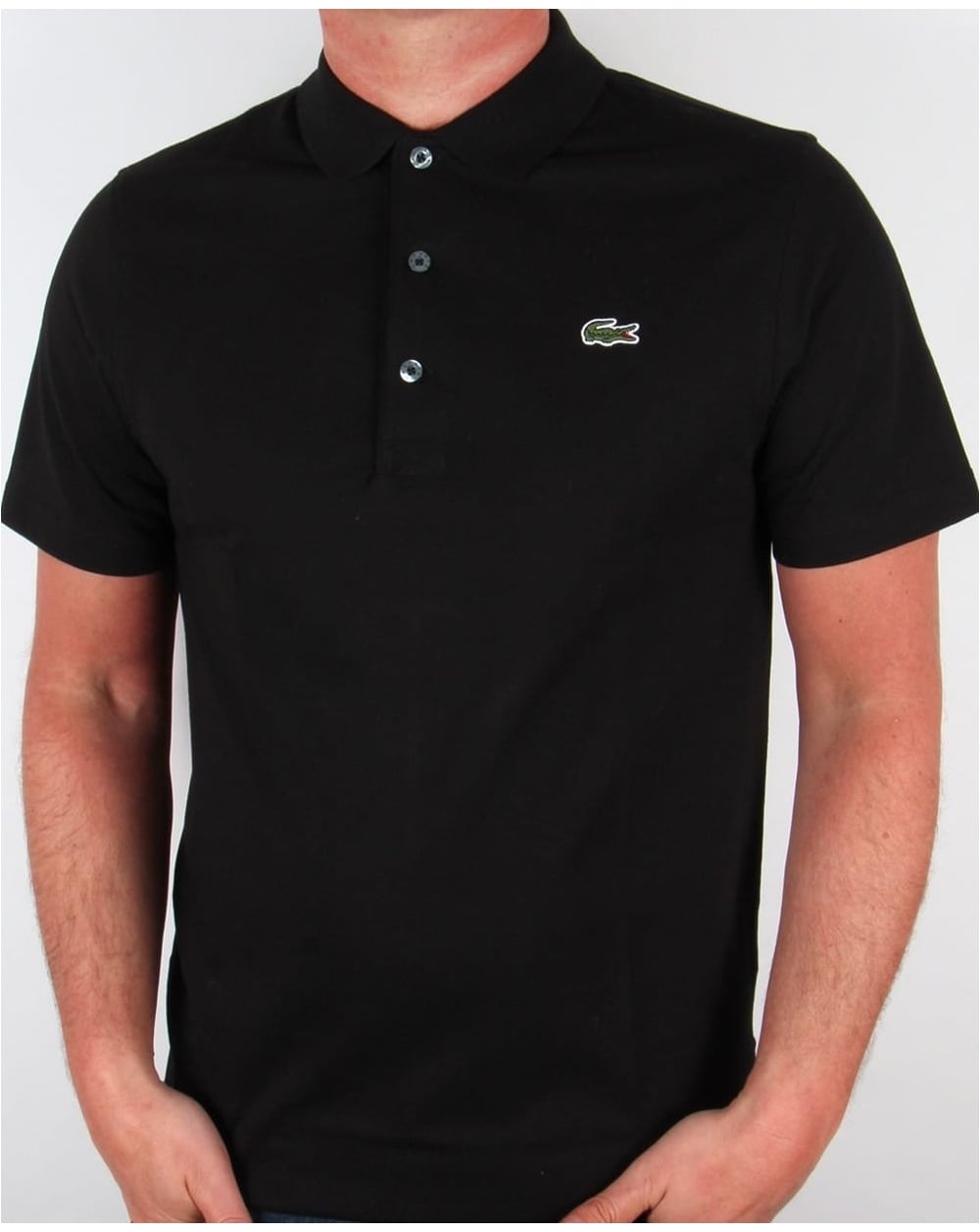 Lacoste – Poloshirt in Schwarz