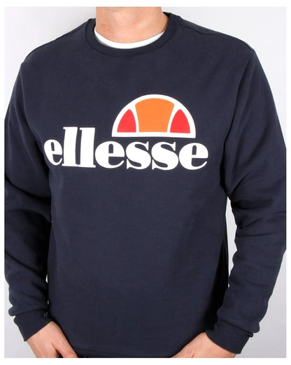Ellesse – Sweatshirt mit Logo in Marineblau