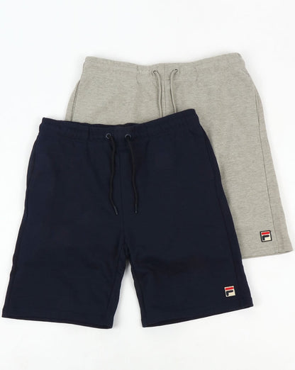 Fila Vintage Viktor Shorts Doppelpack Marineblau/Grau