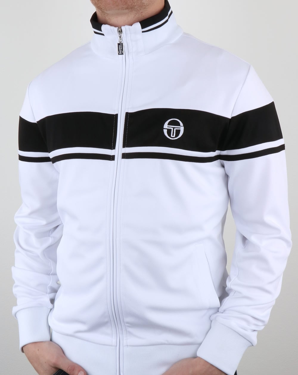 Sergio Tacchini Masters Trainingsjacke Weiß/Schwarz