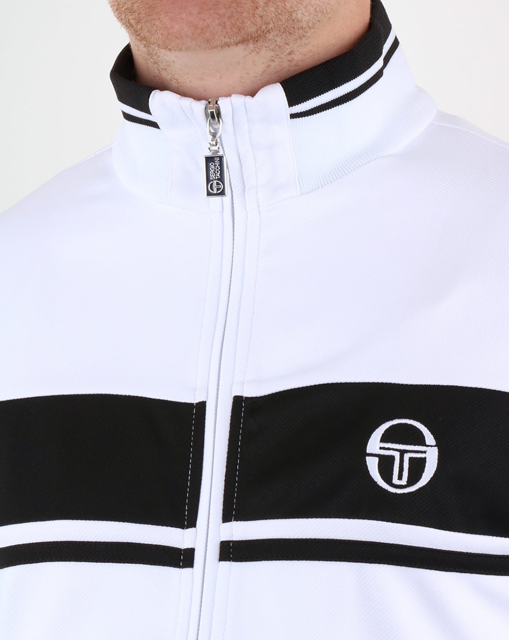Sergio Tacchini Masters Trainingsjacke Weiß/Schwarz