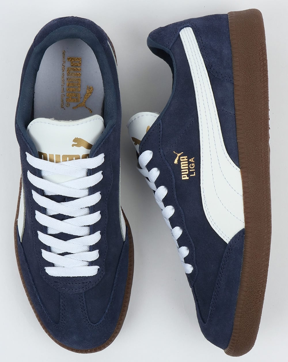 Puma Liga Suede Sneakers Marineblau/Weiß