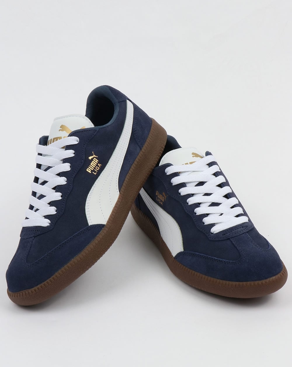 Puma Liga Suede Sneakers Marineblau/Weiß