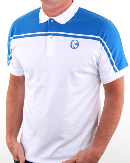 Sergio Tacchini New Young Line Poloshirt Weiß/Royal