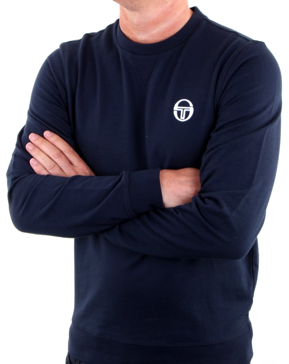 Sergio Tacchini Logo Sweatshirt Marine/Weiß