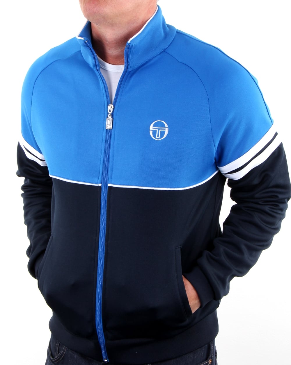 Sergio Tacchini – Orion Trainingsjacke, Königsblau/Marineblau
