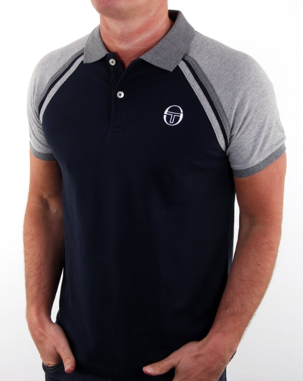 Sergio Tacchini Ghibli Poloshirt Marineblau/Grau