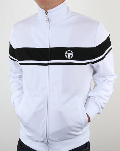 Sergio Tacchini Masters II Trainingsjacke Weiß/Schwarz