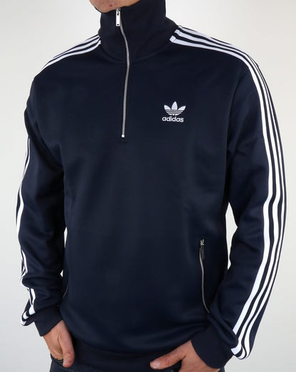 Adidas Originals – Trainingsoberteil im Stil der 90er mit halbem Reißverschluss in Marineblau