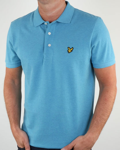Lyle And Scott – Poloshirt „Pacific Blue Meliert“ 