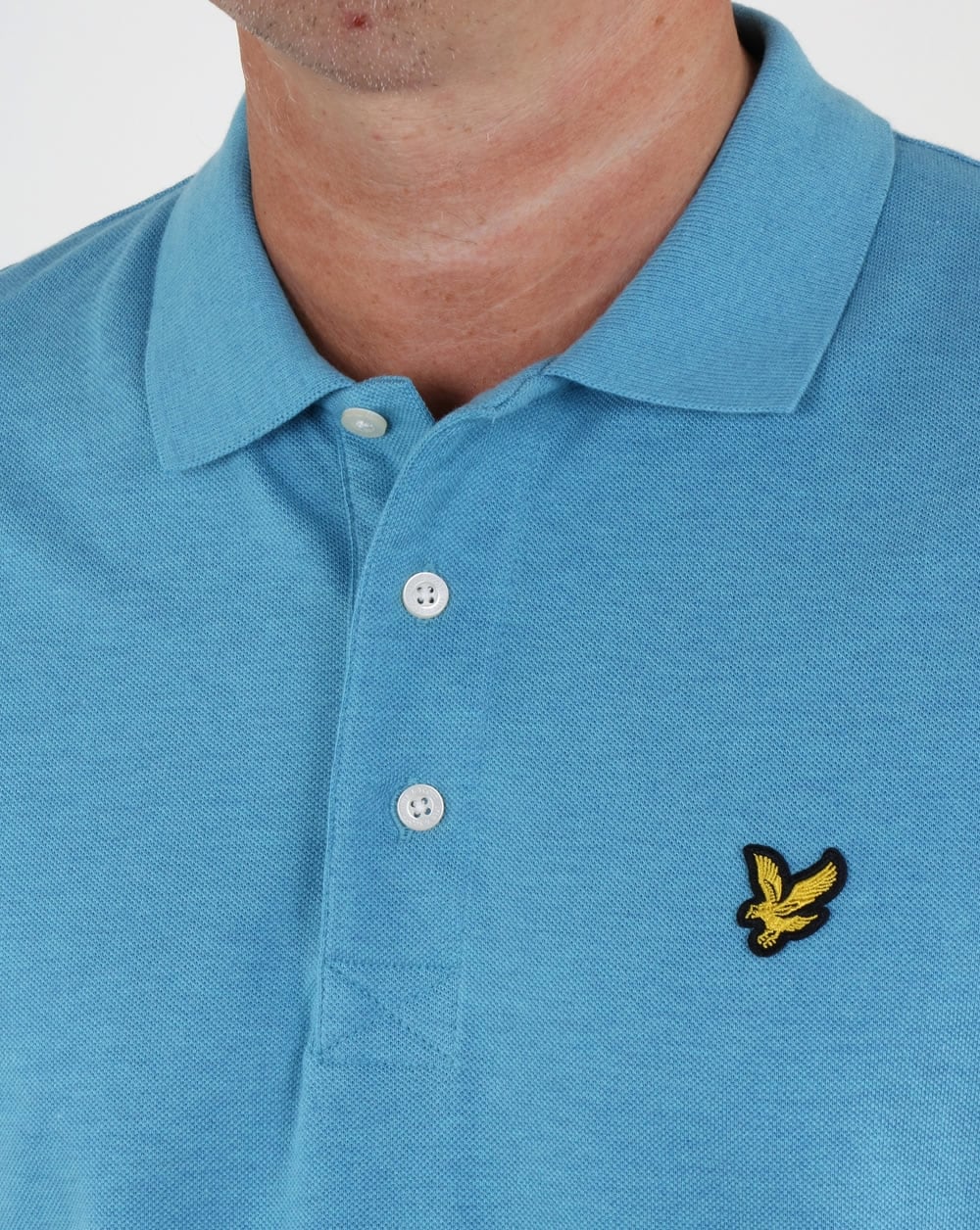 Lyle And Scott – Poloshirt „Pacific Blue Meliert“ 
