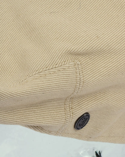 80er Casual Classics Schiebermütze aus Baumwolle Beige