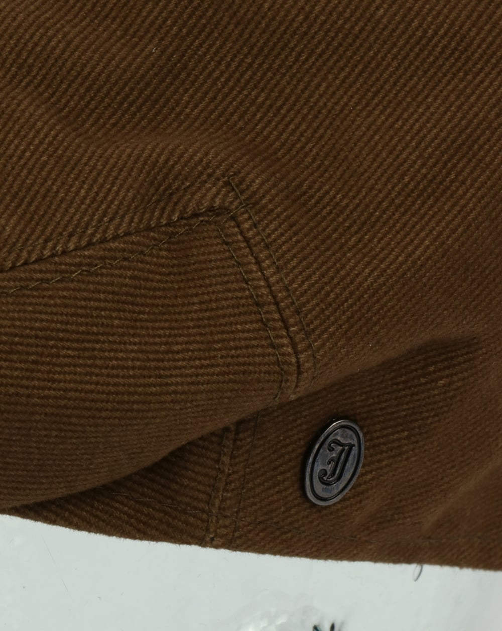 80s Casual Classics Schiebermütze aus gebürsteter Baumwolle Oliv