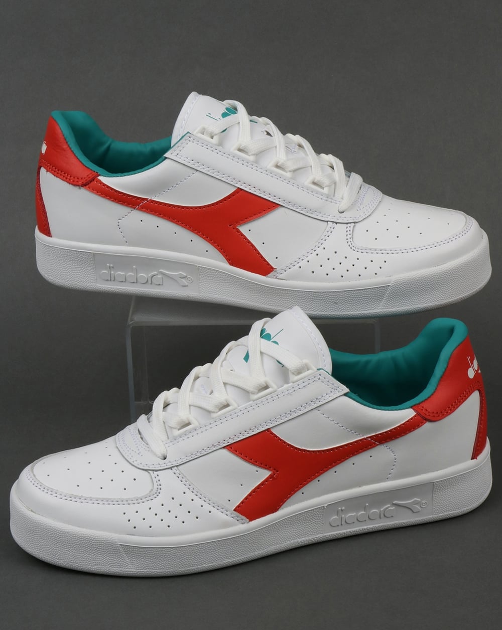 Diadora B. Elite Trainer Weiß/Fiesta Rot