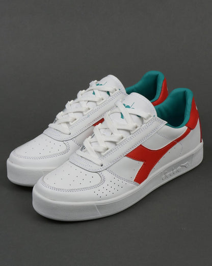 Diadora B. Elite Trainer Weiß/Fiesta Rot