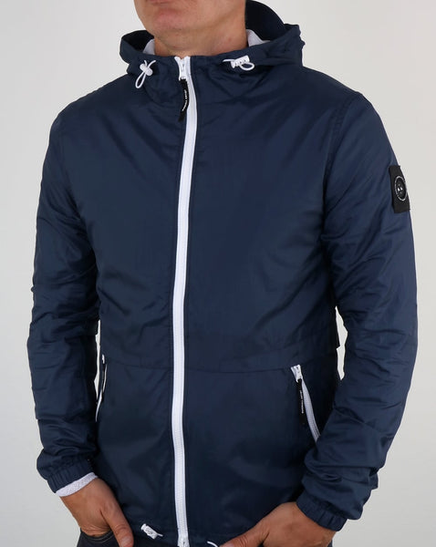 Marshall Artist Light Shell Ripstop Windrunner Navy