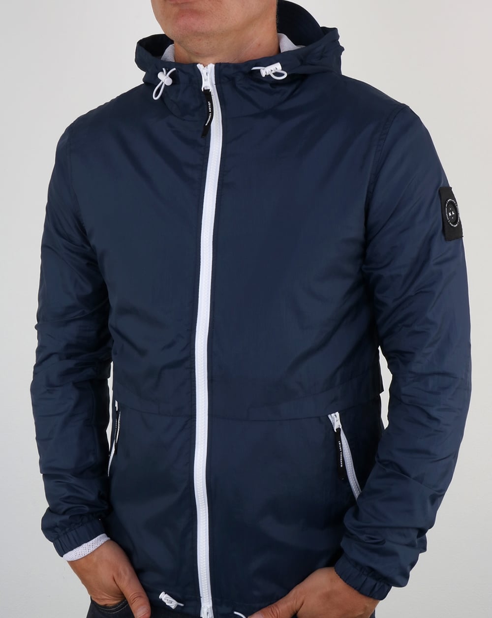 Marshall Artist Light Shell Ripstop Windrunner Marineblau