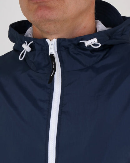 Marshall Artist Light Shell Ripstop Windrunner Marineblau