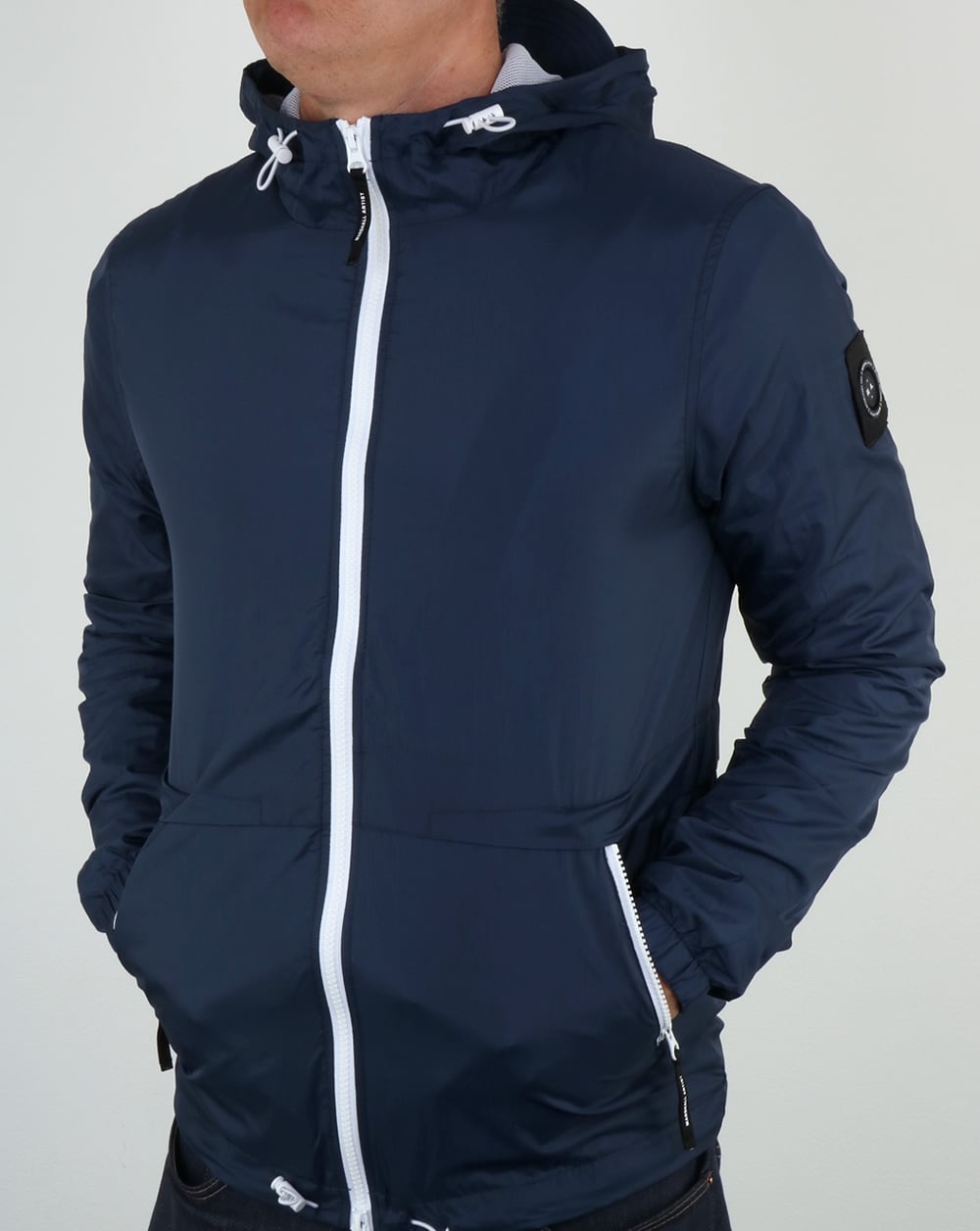 Marshall Artist Light Shell Ripstop Windrunner Marineblau
